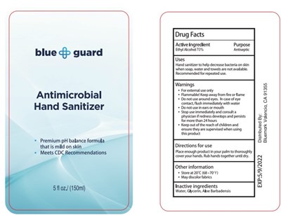 Image Of Label (Blue Guard Hand Sanitizer 150 mL 70)